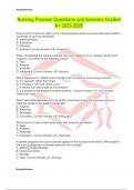 Nursing Process Questions and Answers Graded A&plus; 2025-2026