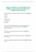  BIOD 151 MODULE 1 QUESTIONS AND CORRECT DETAILED ANSWERS 100&percnt; CORRECT 2025 UPDATE