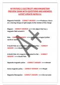 AP PHYSICS C ELECTRICITY AND MAGNETISM PREVIEW EXAM WITH QUESTIONS AND ANSWERS LATEST UPDATE RATED A&plus;