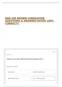 RAD 105 REVIEW CUMULATIVE QUESTIONS & ANSWERS RATED 100&percnt; CORRECT&excl;&excl;