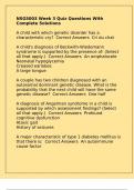 NSG5003 Week 3 Quiz Questions With Complete Solutions