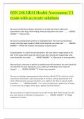 BSN 246 HESI Health Assessment V1 exam with accurate solutions 
