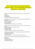  310T Exam Electronical And Electrical Systems With Correctly Detailed Solutions Graded A&plus; Latest 2025