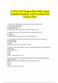  C Of Q 310T Engine Prep With Latest Updated Solutions 100&percnt; Verified And Correct 2025