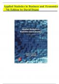 Solution Manual For Applied Statistics in Business and Economics 7th Edition by David Doane&comma; Lori &period; Seward&comma;ISBN&semi;  9781260716283 All Chapters 1-17 Fully Covered&vert;&vert;Complete Guide A&plus;&vert;&vert;&period;