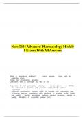 Nurs 5334 Advanced Pharmacology Module 1 Exams With All Answers&period;