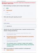 WGU D574 Neuropsychology &vert; PA and OA &vert; Explore New 166 Questions and Answers &vert; 2025 Update &vert; 100&percnt; Correct&period;