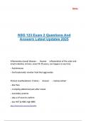 NSG 123 Exam 2 Questions And Answers Latest Updates 2025