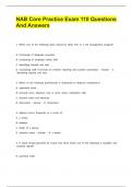 NAB Core Practice Exam 110 