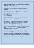 Mandalyn Academy Final Review Questions With Complete Solutions