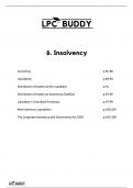 Summary LPC Buddy Business Law & Practice - Insolvency & Workshop Notes Students 100&percnt; Distinction Guaranteed&period;