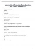 Laser Technician Exam Questions with 100% Correct Answers | Latest Version (2025) Expert Verified