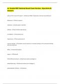 A&plus; Graded RRT National Board Exam Review &ndash; Questions & Answers