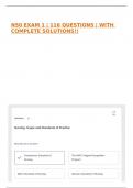 N50 EXAM 1 &vert; 116 QUESTIONS &vert; WITH COMPLETE SOLUTIONS&excl;&excl;