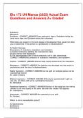 Bio 172 UH Manoa &lpar;2025&rpar; Actual Exam Questions and Answers A&plus; Graded&period;