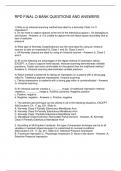 RPD FINAL Q BANK QUESTIONS AND ANSWERS