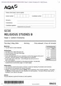2024 AQA GCSE RELIGIOUS STUDIES B 8063&sol;1 Paper 1 Catholic Christianity QP &plus; Mark Scheme  Actual 2024 AQA GCSE RELIGIOUS STUDIES B 8063&sol;1 Paper 1 Catholic Christianity Merged Question Paper &plus;  Mark Scheme