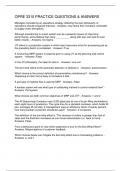 OPRE 3310 PRACTICE QUESTIONS & ANSWERS