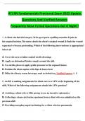 ATI RN Fundamentals Proctored Exam 2025 Update Questions And Verified Answers Frequently Most Tested Questions Get It Right&excl;&excl;