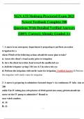 NGN ATI Medsurg Proctored Exam 2023 Newest Testbank Complete 300 Questions With Detailed Verified Answers &lpar;100&percnt; Correct&rpar; Already Graded A&plus;