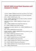 NCCAP &lpar;2025&rpar; Actual Exam Questions and Answers A&plus; Graded&period;