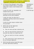 FCCS EXAM QUESTIONS WITH ALL CORRECT & VERIFIED ANSWERS &lpar;JUST RELEASED&rpar;
