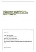 N351 EXAM 1 &lpar;QUIZBANK&rpar; 390 QUESTIONS & ANSWERS SOLVED 100&percnt; CORRECT&excl;&excl;