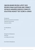 OB&sol;GYN BOARD REVIEW LATEST 2025 REVISED EXAM QUESTIONS AND CORRECT DETAILED ANSWERS &lpar;VERIFIED COMPLETE SOLUTION&rpar; HIGHEST TEST SCORE A&plus; GRADE&period;pdf