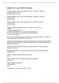 MMET 207 LAB TEST REVIEW