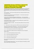 CERTIFIED TEXAS CONTRACT MANAGER STUDY GUIDE WITH ALL CORRECT & VERIFIED ANSWERS &lpar;UPDATED&rpar;