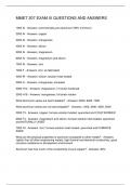 MMET 207 EXAM III QUESTIONS AND ANSWERS