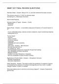 MMET 207 FINAL REVIEW QUESTIONS 