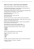 MMET 207 EXAM 1 QUESTIONS AND ANSWERS