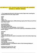 DEX MODULE 6 TEST REVIEW EXAM QUESTIONS AND ANSWERS GRADED A&plus; NEWEST VERSION&period;