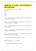 N3280 Test&period; A&plus; Graded &period;  Nursing Final Exam Q&A Submission