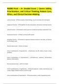 N3280 Final &ndash; A&plus; Graded Exam &period; Covers Safety&comma; Prioritization&comma; and Critical Thinking&comma; Patient Care&comma;