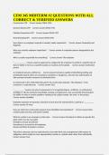 CFM 345 MIDTERM &num;2 QUESTIONS WITH ALL CORRECT & VERIFIED ANSWERS