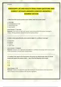 MISSISSIPPI LIFE AND HEALTH FINAL EXAM QUESTIONS AND CORRECT DETAILED ANSWERS &lpar;VERIFIED ANSWERS&rpar; &vert; ASSURED SUCCESS