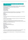 WGU C 909 EVALUATION EXAM 2025 QUESTIONS AND ANSWERS RATED A&plus;