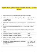 DEX IOT STUDY QUESTIONS AND ANSWERS GRADED A&plus; LATEST UPDATE&period;