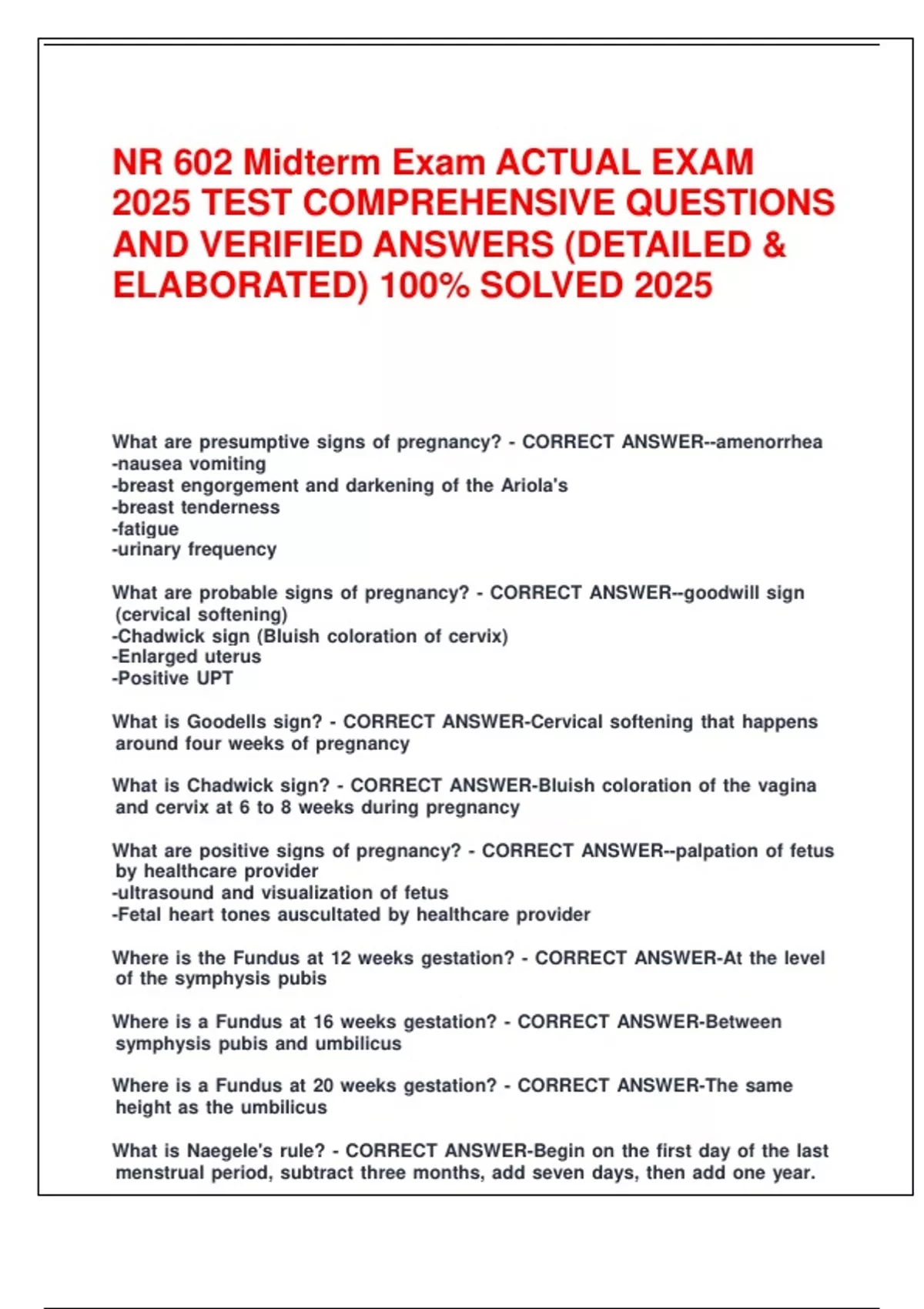 NR 602 Midterm Exam ACTUAL EXAM 2025 TEST COMPREHENSIVE QUESTIONS AND ...