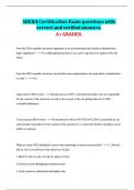 SOCRA Certification Exam questions with  correct and verified answers&period;  A&plus; GRADED&period; 