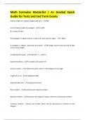 Math Formulas Masterlist A&plus; Graded Quick Guide for Tests and End Term Exams