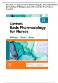 Test Bank - Clayton&rsquo;s Basic Pharmacology for Nurses&comma; 19th edition &lpar;Willihnganz&comma; 2023&rpar;