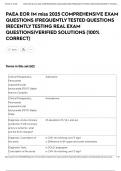 PAEA EOR IM miss 2025 COMPREHENSIVE EXAM QUESTIONS &vert;FREQUENTLY TESTED QUESTIONS &vert;RECENTLY TESTING REAL EXAM QUESTIONS&vert;VERIFIED SOLUTIONS &lpar;100&percnt; CORRECT&rpar;