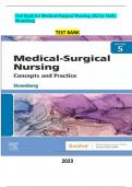 Test Bank for Dewits Medical Surgical Nursing Concepts and Practice 5th Edition Stromberg Chapter 1-49 Newest Version 2025