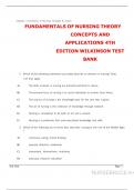 COMPLETE TEST BANK&colon; Fundamentals of Nursing - Vol 1&colon; Theory&comma; Concepts&comma; and Applications 4th Edition by Ph&period;D&period; Wilkinson&comma; Judith M&period;Latest Update&period;