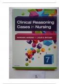 TEST BANK FOR Clinical Reasoning Cases in Nursing 7th Edition by Mariann M&period; Harding 