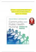 TEST BANK - Community and Public Health Nursing&colon; Evidence for Practice 4th Edition by DeMarco & Walsh&comma; All 25 Chapters Covered&comma; &vert;Complete Solution Guide &vert;Grade A&plus;&period;