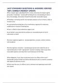 LACP STANDARD QUESTIONS & ANSWERS VERIFIED 100&percnt; CORRECT&sol;NEWEST UPDATE